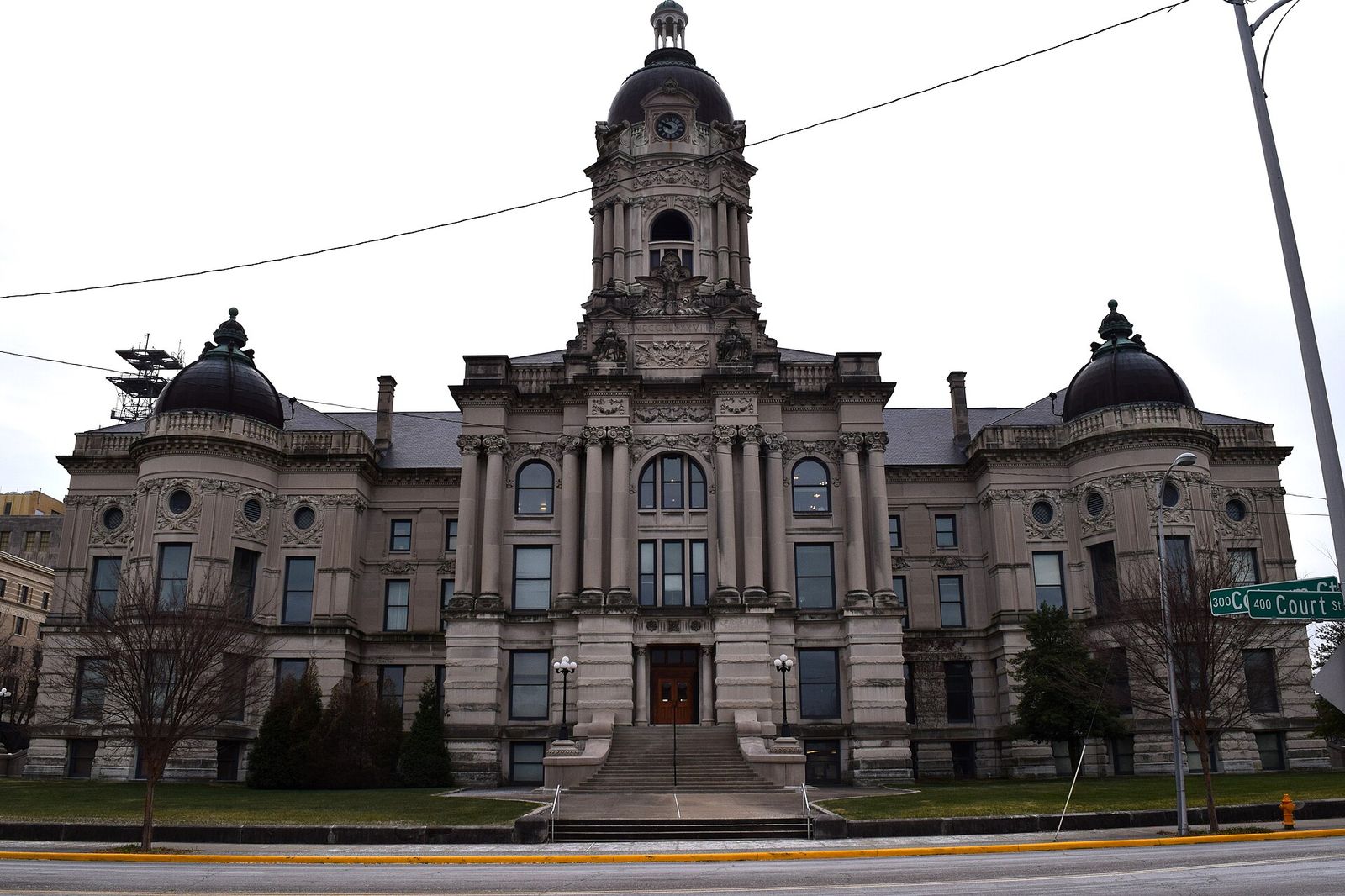 Historic Vanderburgh County courthouse in Evansville, Indiana
